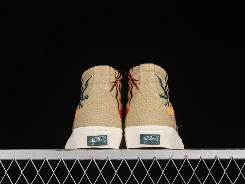 All categories Vans Vans series Vans Hi Vans high-top Vans Sk8-Hi Vault OG VR3 Vans official environmental protection series Maple leaf electric embroidered canvas shoes VN0A5EE3AZB